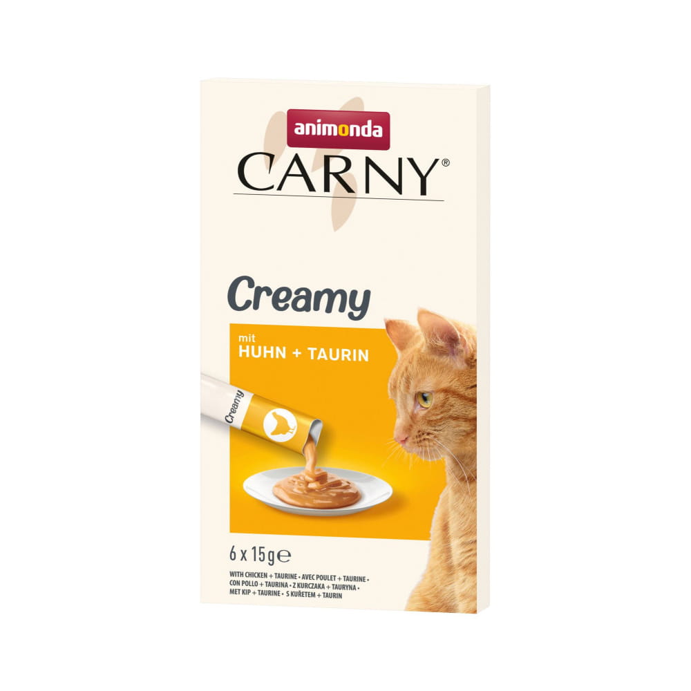 Animonda Carny Creamy z kurczakiem + tauryna 6x15g